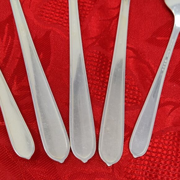 5X Serving Pieces 1939 ROYAL ROSE Oneida Nobility Plate Silverplate Spoons Sprea - Picture 10 of 13